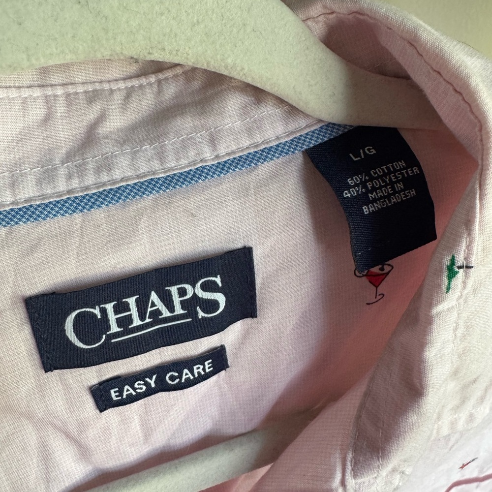 Chaps Pink Easy Care Shirt